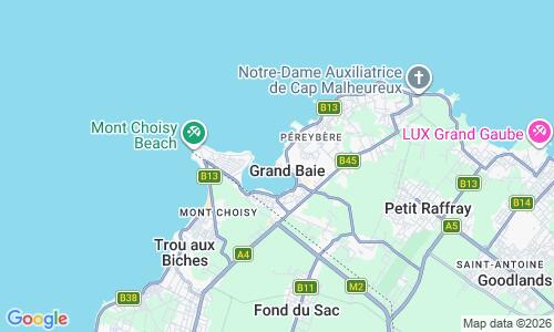 Ausschnitt der Weltkarte zu La Cuvette Beach