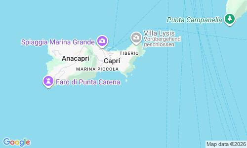 Ausschnitt der Weltkarte zu La Fontelina