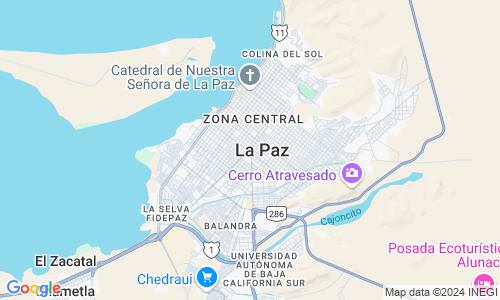 Ausschnit der Weltkarte zu La Paz