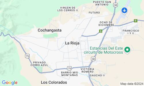 Ausschnitt der Weltkarte zu La Rioja