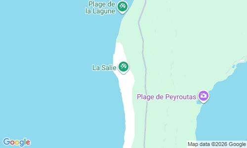 Ausschnitt der Weltkarte zu La Salie Sud Strand