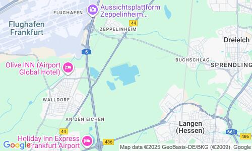 Ausschnitt der Weltkarte zu Langener Waldsee