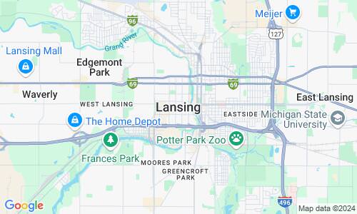 Ausschnitt der Weltkarte zu Lansing