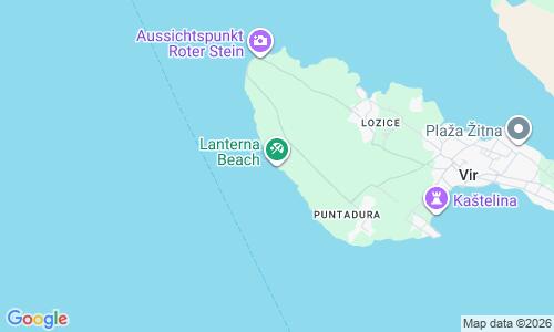 Ausschnitt der Weltkarte zu Lanterna Beach