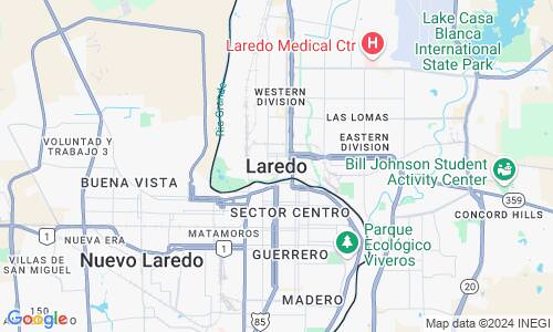 Ausschnitt der Weltkarte zu Laredo