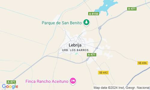 Ausschnitt der Weltkarte zu Lebrija