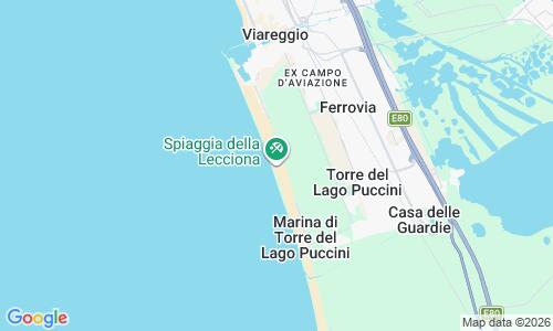 Ausschnitt der Weltkarte zu Lecciona Strand