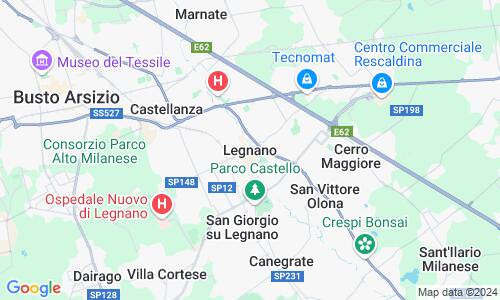 Ausschnitt der Weltkarte zu Legnano