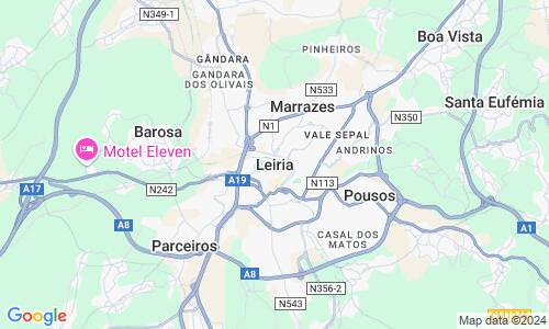 Ausschnitt der Weltkarte zu Leiria