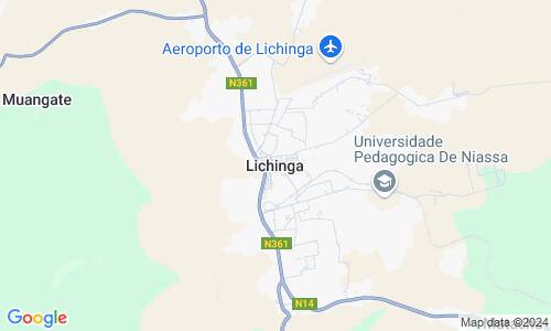 Ausschnitt der Weltkarte zu Lichinga