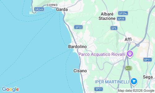 Ausschnitt der Weltkarte zu Lido Bardolino