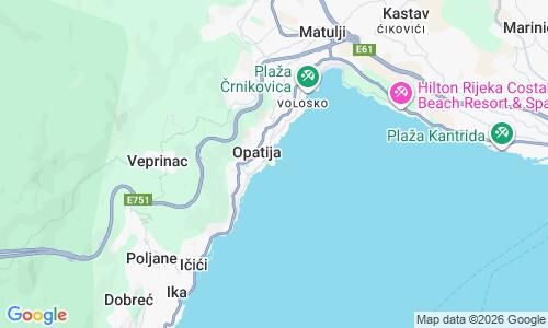 Ausschnitt der Weltkarte zu Lido Beach