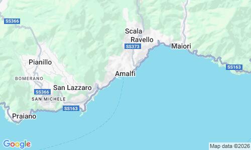 Ausschnitt der Weltkarte zu Lido degli Artisti - Amalfi