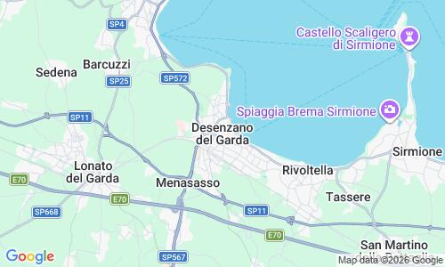 Ausschnitt der Weltkarte zu Lido Desenzano