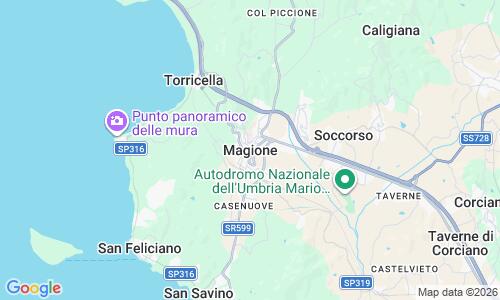 Ausschnitt der Weltkarte zu Lido di Magione