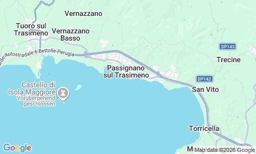 Ausschnitt der Weltkarte zu Lido di Passignano sul Trasimeno