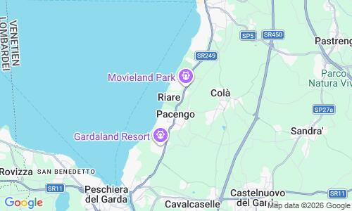 Ausschnitt der Weltkarte zu Lido Lazise