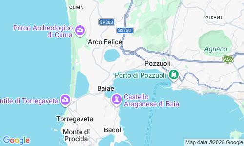 Ausschnitt der Weltkarte zu Lido Napoli Strand