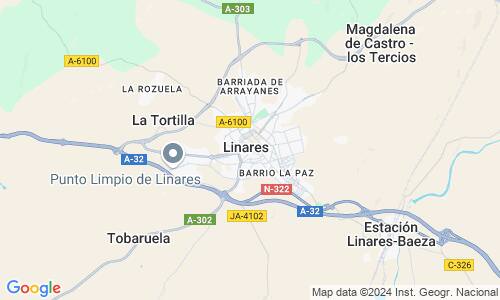 Ausschnitt der Weltkarte zu Linares
