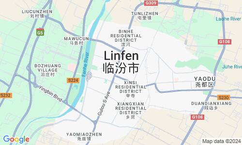 Ausschnitt der Weltkarte zu Linfen