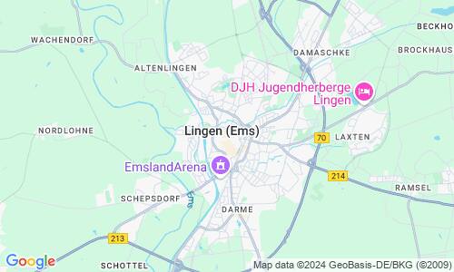 Ausschnitt der Weltkarte zu Lingen