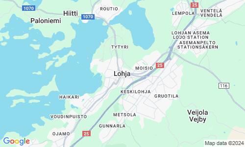 Ausschnitt der Weltkarte zu Lohja
