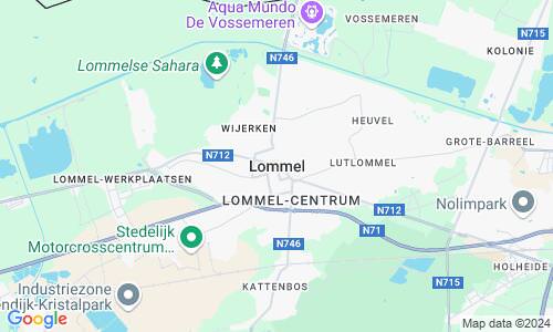 Ausschnitt der Weltkarte zu Lommel