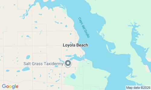 Ausschnitt der Weltkarte zu Loyola Beach