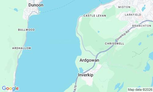 Ausschnitt der Weltkarte zu Lunderston Bay