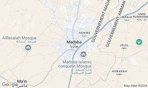 Ausschnitt der Weltkarte zu Madaba