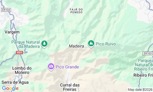 Ausschnitt der Weltkarte zu Madeira