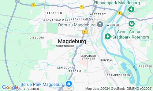 Ausschnitt der Weltkarte zu Magdeburg