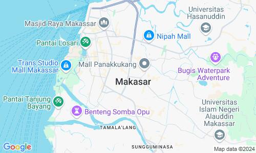 Ausschnitt der Weltkarte zu Makassar