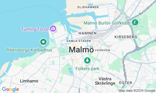 Ausschnit der Weltkarte zu Malmö