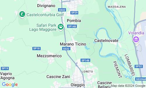 Ausschnitt der Weltkarte zu Marano Ticino