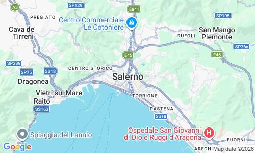 Ausschnitt der Weltkarte zu Marina di Salerno Strand