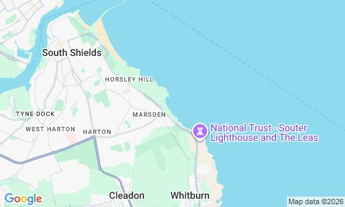 Ausschnitt der Weltkarte zu Marsden Bay