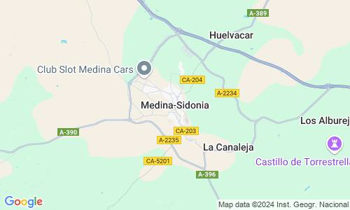 Ausschnitt der Weltkarte zu Medina-Sidonia