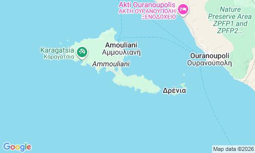 Ausschnitt der Weltkarte zu Megali Ammos Beach