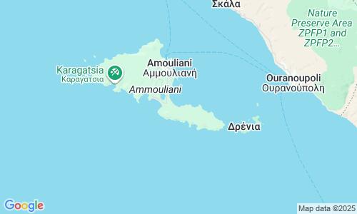 Ausschnitt der Weltkarte zu Megali Ammos Beach