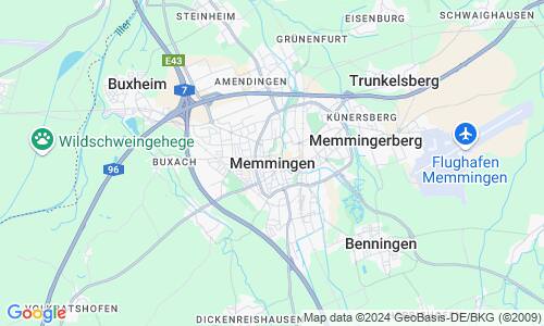 Ausschnitt der Weltkarte zu Memmingen