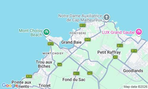 Ausschnitt der Weltkarte zu Merville Beach
