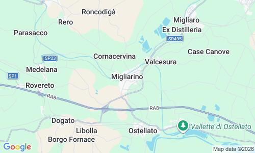 Ausschnitt der Weltkarte zu Migliarino Beach