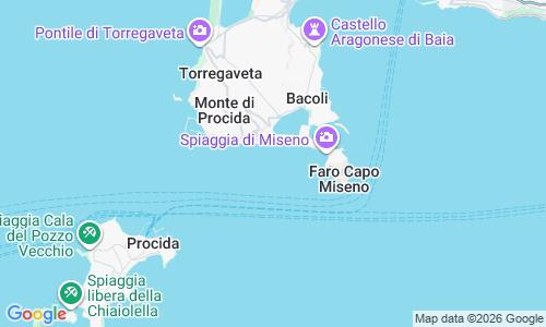 Ausschnitt der Weltkarte zu Miliscola Strand
