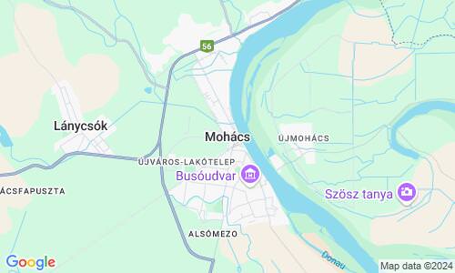 Ausschnit der Weltkarte zu Mohács