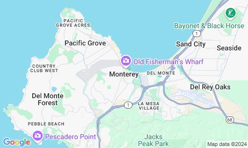 Ausschnitt der Weltkarte zu Monterey