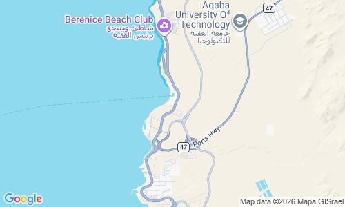 Ausschnitt der Weltkarte zu Movenpick Tala Bay Beach