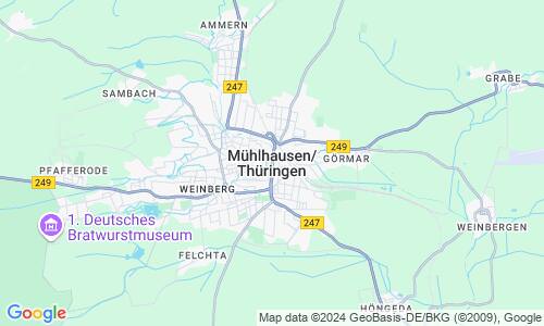 Ausschnitt der Weltkarte zu Mühlhausen