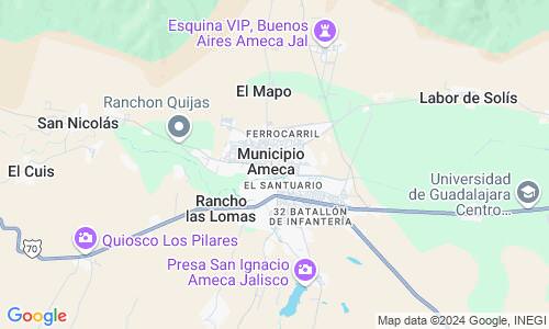 Ausschnitt der Weltkarte zu Municipio Ameca