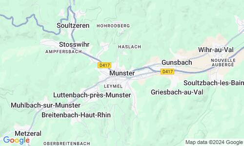 Ausschnitt der Weltkarte zu Munster